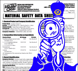 How To Read a Safety Material Data Sheet