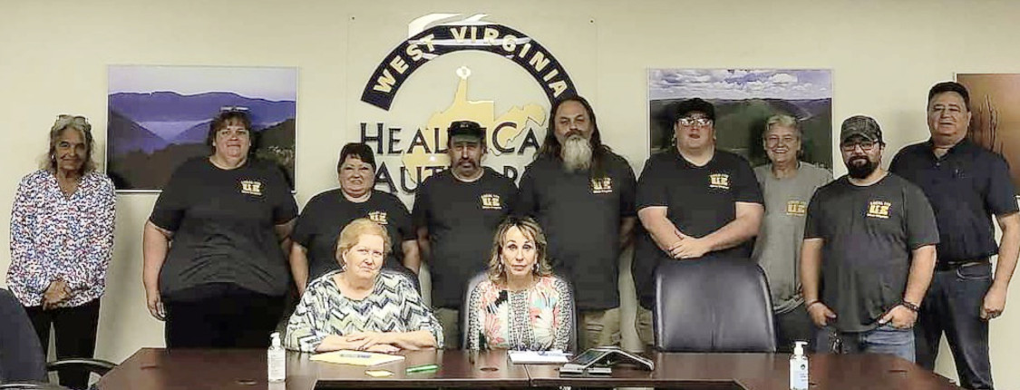 Local 170 members with Shevona Lusk, the Chief Operating Officer of the state hospitals in West Virginia