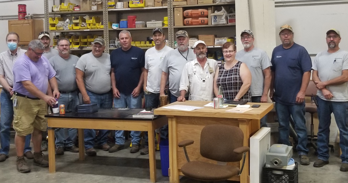 UE Local 712 members with UE Western Region President Charlene Winchell