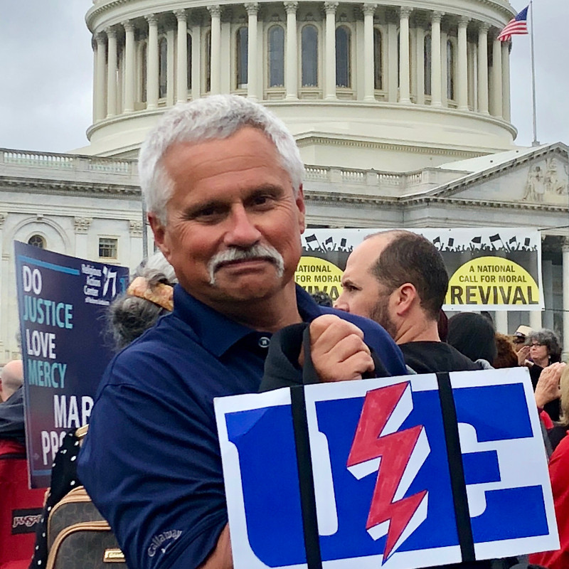 Bob Kingsley at Poor People's Campaign labor rights rally