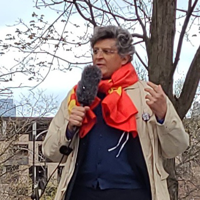 Marcello Scipioni of FIOM-CGIL speaking