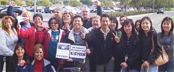 First group of Stanley workers in California celebrate their win