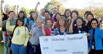Another group of Stanley workers in California celebrate their win