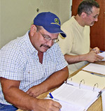 UE Local 777 Negotiating Committee at work (2)