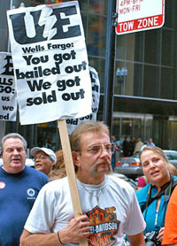 Demonstrating Against Wells-Fargo in Chicago